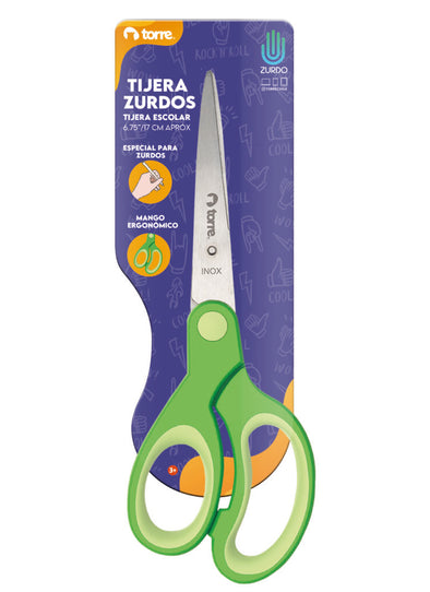 Tijera Escolar Zurdos 6.75" 17 cm