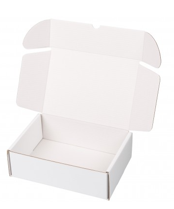 Caja cartón blanca