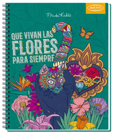 Cuaderno universitario Frida Kahlo 7mm, 100 hojas
