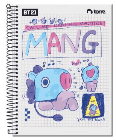 Cuaderno Top BT21 7mm 150h