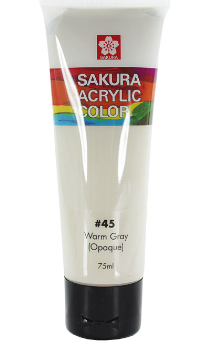 Pintura Acrílica en tubo 75ml Sakura Gris Calido