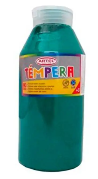 Tempera 500ml verde oscuro 54