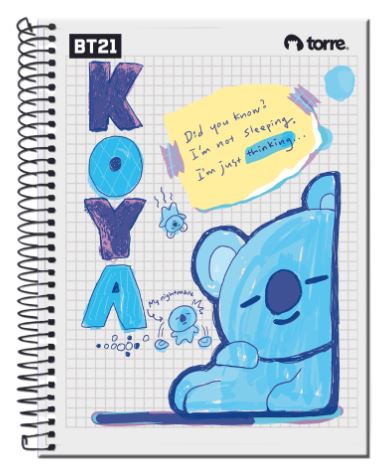 Cuaderno Top BT21 7mm 150h