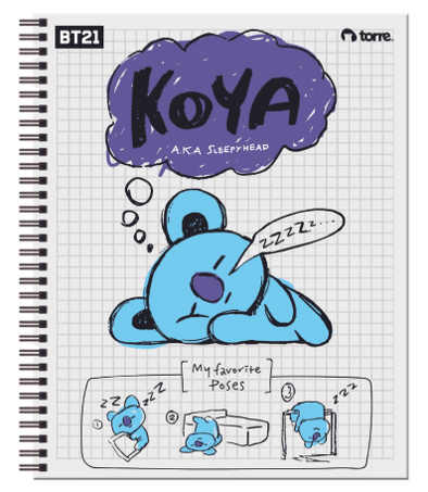Cuaderno universitario BT21