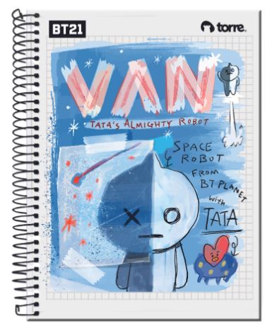 Cuaderno Top BT21 7mm 150h