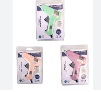 Pistola para silicona 7 mm colores pasteles
