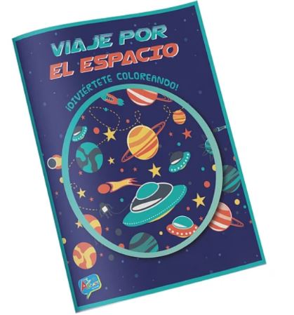 Libro para colorear Viaje por el Espacio