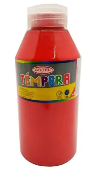 Tempera 500ml bermellón 88