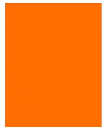 Cartulina fluor 50 x 70 naranja