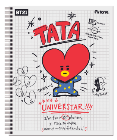 Cuaderno universitario BT21