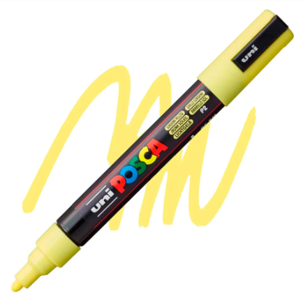 Posca 5M (1.8 - 2.5mm) Amarillo Fluorescente