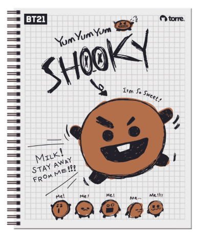 Cuaderno universitario BT21