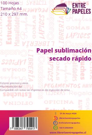 Papel sublimación