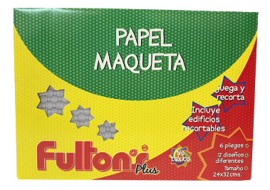 Bolsón papel maqueta Fultons