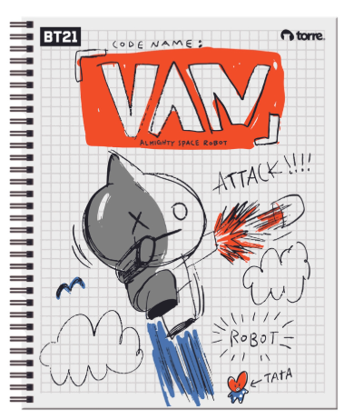 Cuaderno universitario BT21
