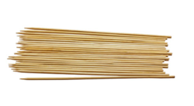 Set brocheta madera 25 cm