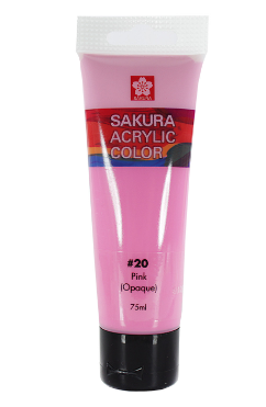 Pintura Acrílica en tubo 75ml Sakura Rosado