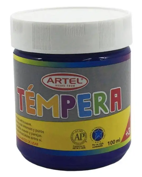 Tempera 100ml azul ultramar 44