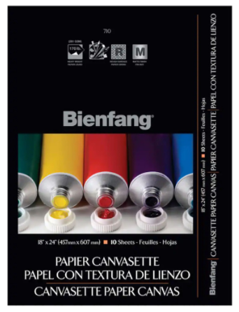 Block Bienfang 710 Canvas tipo Lienzo 45.7x60.7cm 10hj 281gr