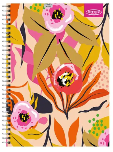 Cuaderno Especial 150 hojas Floral