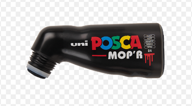 Marcador POSCA MOP´R PCM-22 (3.0 - 19.0mm) Negro