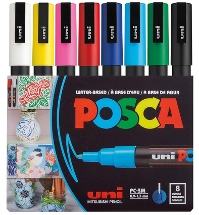 Set Marcador POSCA 3M 8 colores