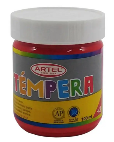Tempera 100ml bermellón 88