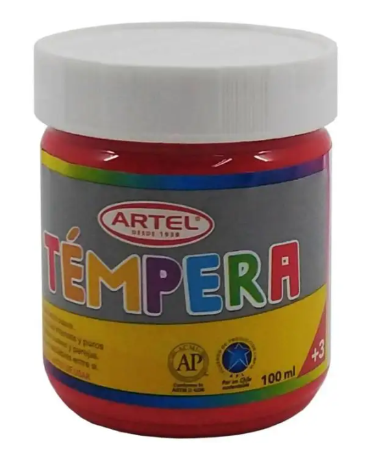 Tempera 100ml bermellón 88