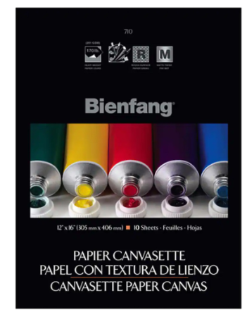 Block Bienfang 710 Canvas tipo Lienzo 30.5x40.6cm 10hj 281gr