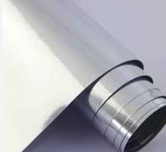 Vinilo decorativo espejo Plata
