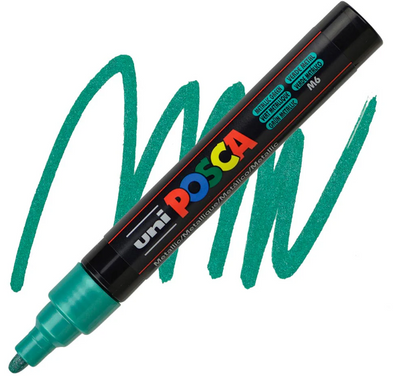 Posca 5M (1.8 - 2.5mm) Verde Metal