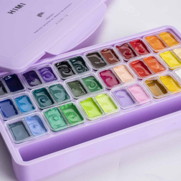 HIMI SET GOUACHE 36 COLORES / 12GR Nueva Versión