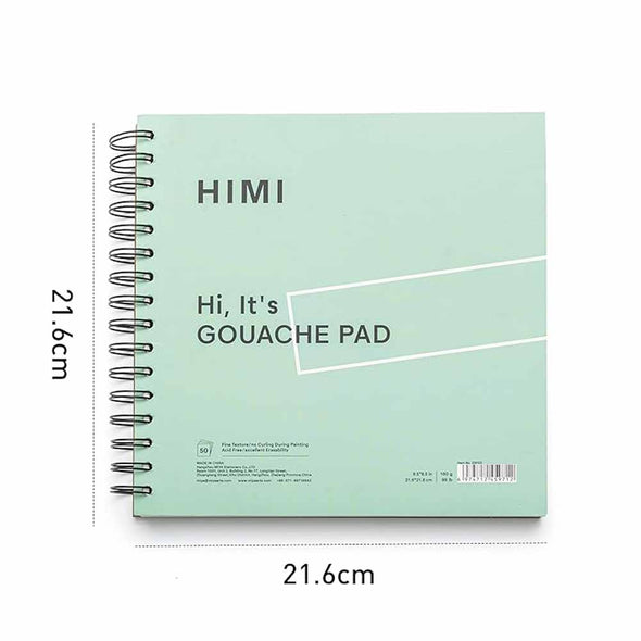 HIMI CUADERNO 8.5IN GOUCHE PAD 21.6*21.6CM-50PCS VERDE - 160G