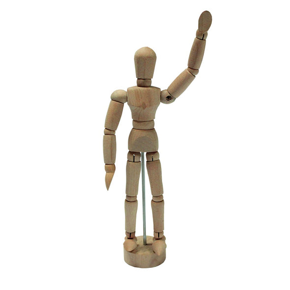 Maniquí Madera Articulado Masculino 15cm