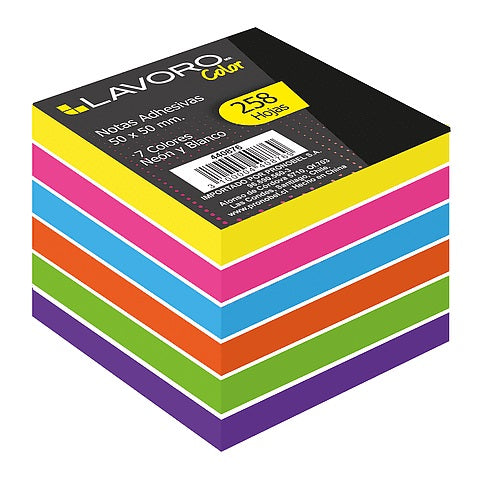 Nota Adhesiva 50x50 mm. 1 Un. 258 Hjs.