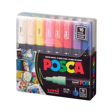 Set Marcador POSCA 1M 16 colores