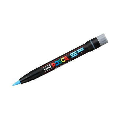 Marcador POSCA Punta Pincel PCF-350 Azul Claro