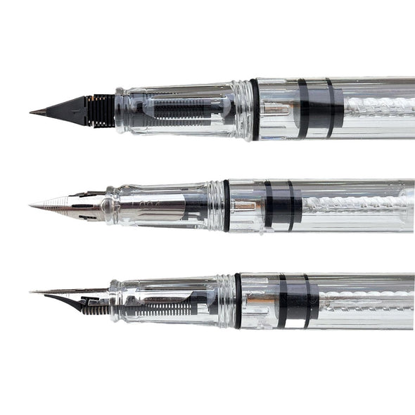 Pluma Transparente Renart plumín G extra flexible con convertidor