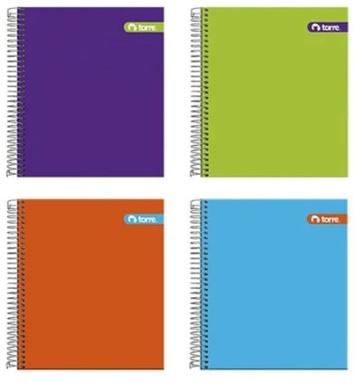 Cuaderno universitario triple