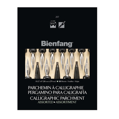 Block Bienfang Papel Pergamino Caligrafía 21.6x27.9cm 74gr. 50hj