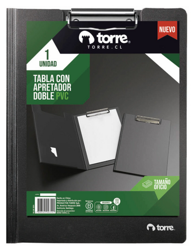 Tabla con apretador pvc doble oficio