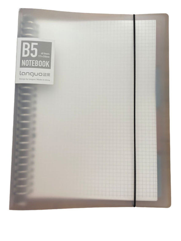 Cuaderno Anillado Tipo Binder B5 Cuadriculado con Sistema Refill