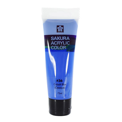 Pintura Acrílica en tubo 75ml Sakura Azul cobalto