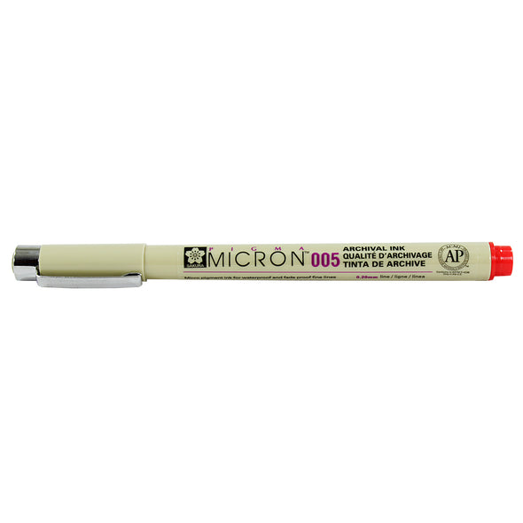 Marcador Pigma Micron Sakura 0.05mm Rojo