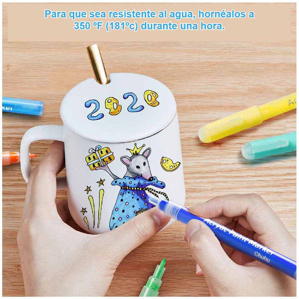 OHUHU 40 MARCADORES ACRILICOS PARA MANUALIDADES