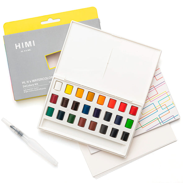 HIMI SQUARE WATERCOLOR KIT 24 COLORS