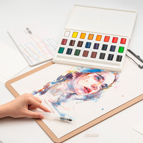 HIMI SQUARE WATERCOLOR KIT 24 COLORS