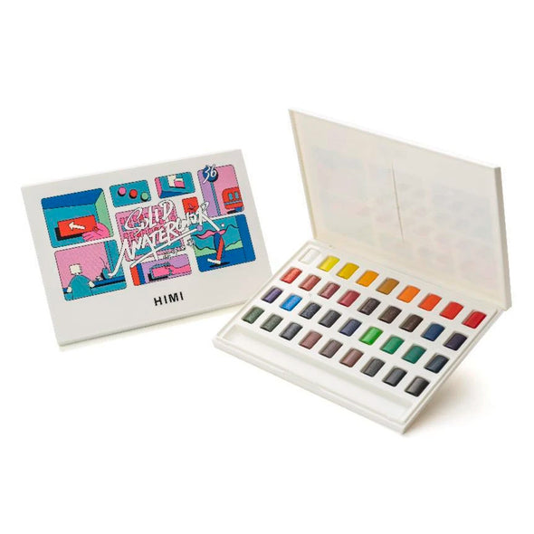 SQUARE WATERCOLOR KIT 36 COLORS