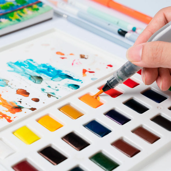 SQUARE WATERCOLOR KIT 36 COLORS