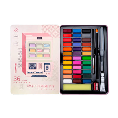 HIMI KIT PINK DE ACUARELA 36 COLORES
